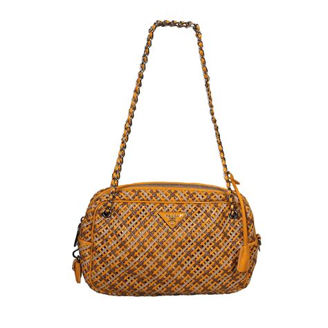 prada braided leather bag|authentic Prada leather bag.